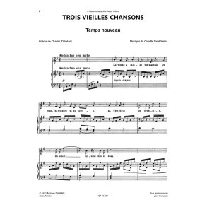 Trois Vielles Chansons : pour chant et piano